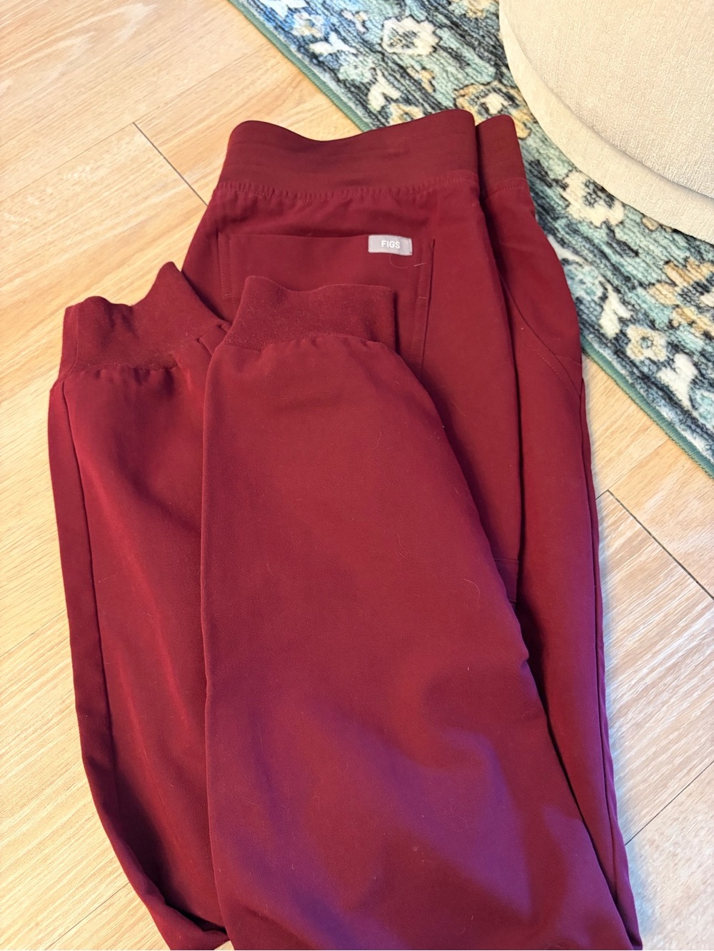 Figs Maroon Track Joggers